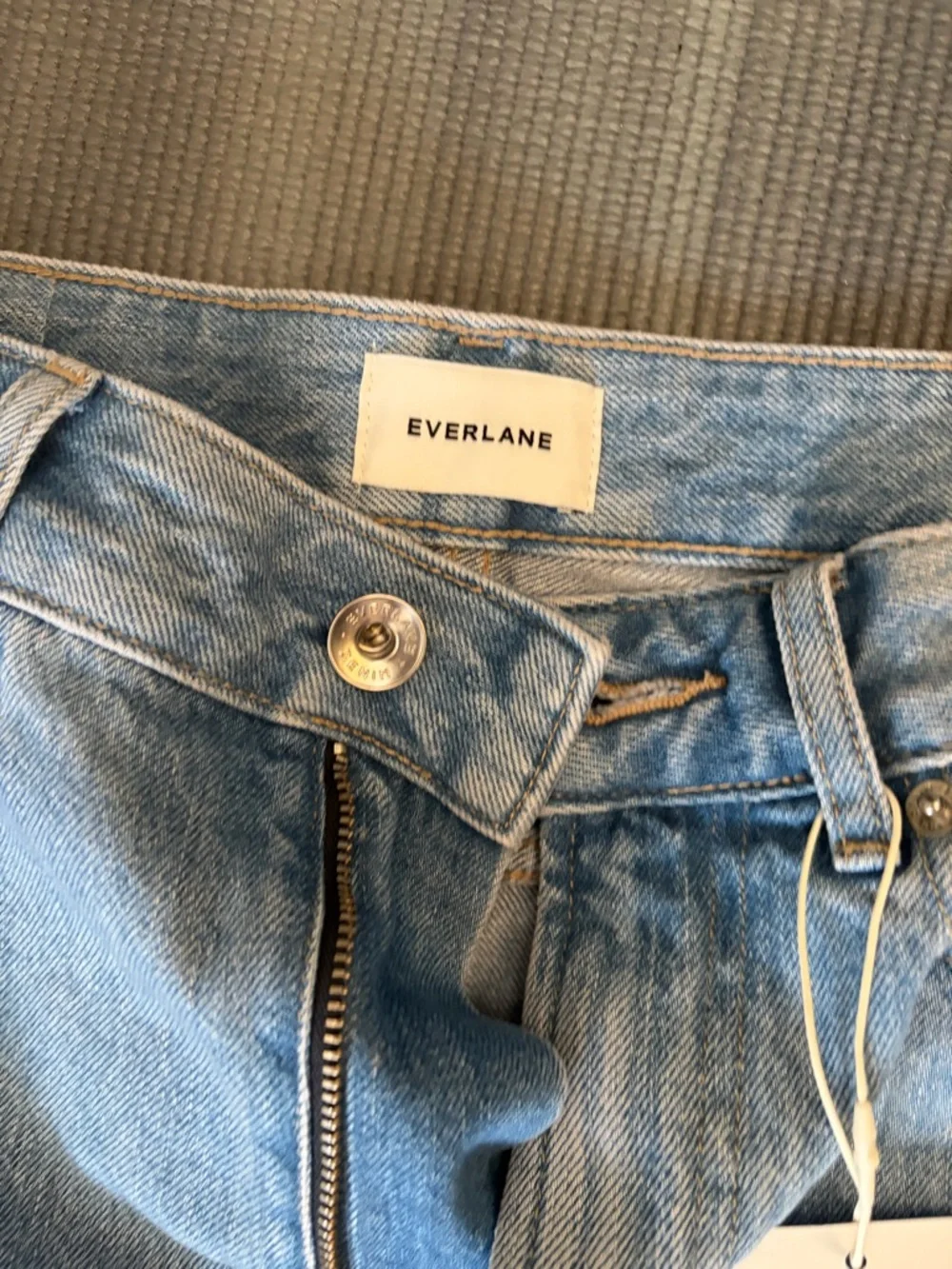 Everlane Light Blue High-Rise Denim Shorts - Picture 2 of 3
